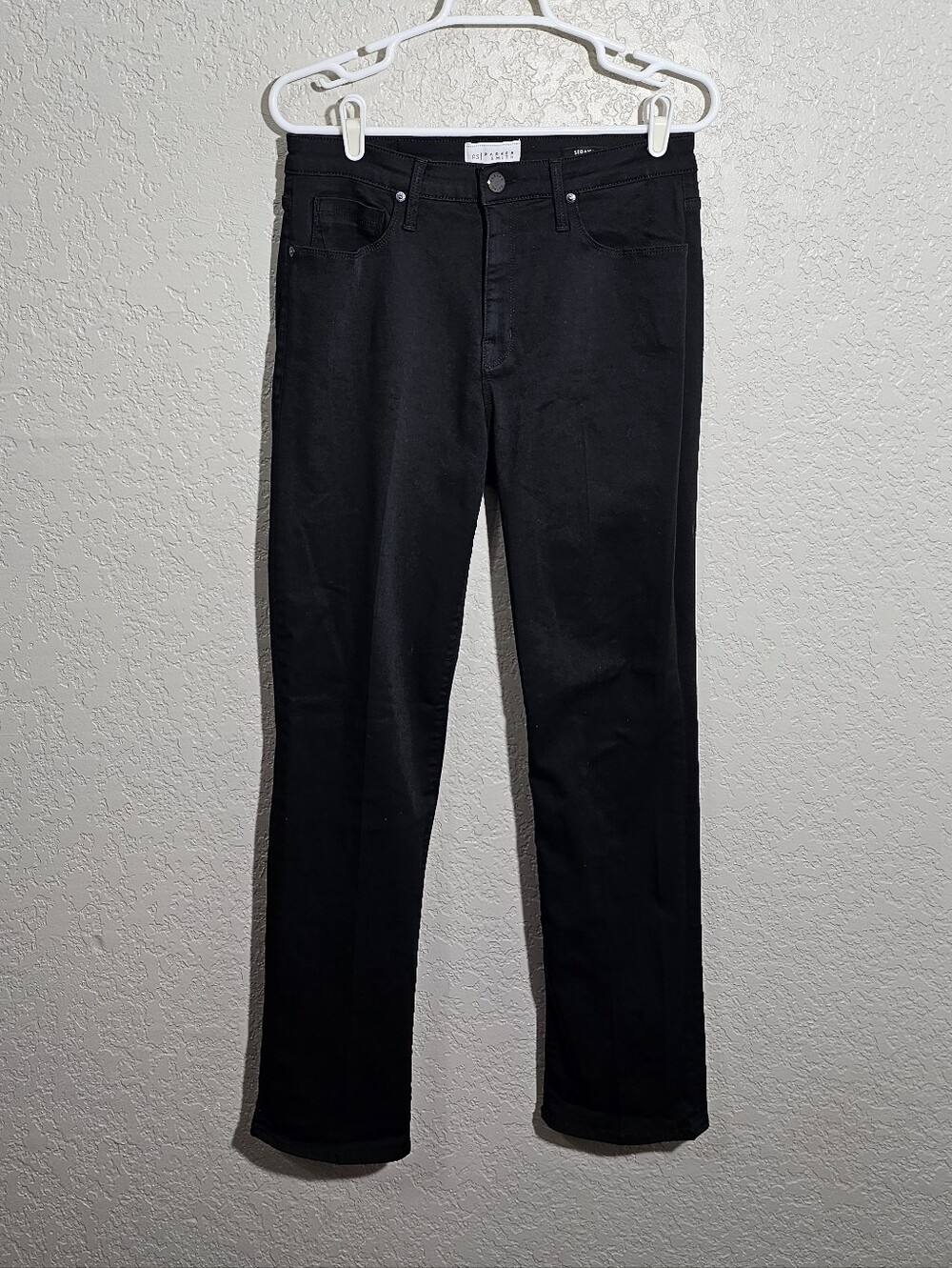Parker Smith Solid Black Straight Leg Pants